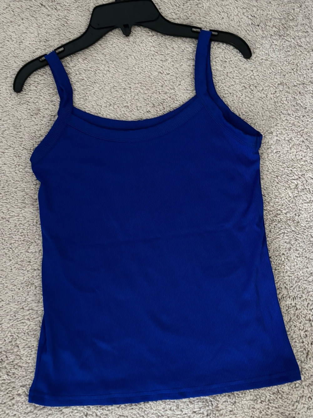 NWT Women's Royal Blue Ribbed Tank Top - Sz M